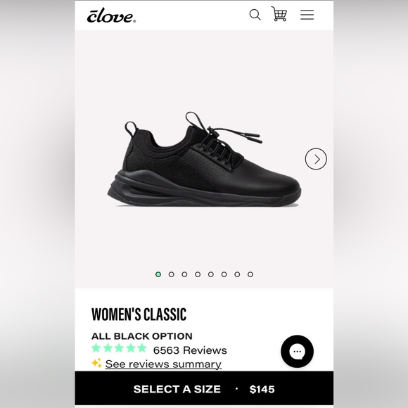 CLOVE Women’s Classic All Black Nursing & Restaurant/Kitchen Sneakers- Size: 5.5 - Picture 13 of 13